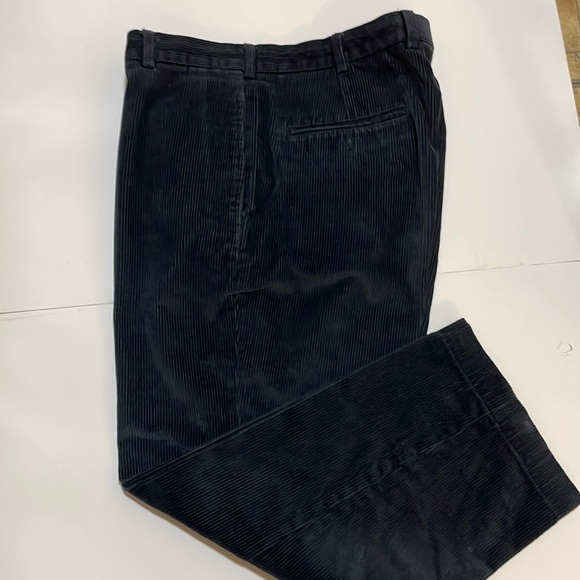 Brooks Brothers HUDSON Corduroy Pants for Men, Size W34 cotton navy blue type Vintage Second Hand